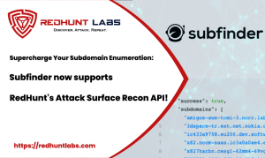 Supercharge Your Subdomain Enumeration: Subfinder now supports RedHunt's Attack Surface Recon API
